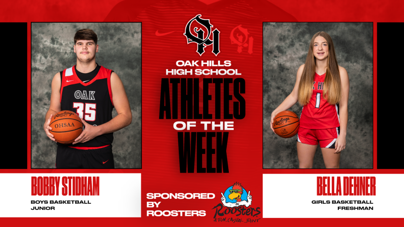 Roosters Athletes of the Week Bobby Stidham and Bella Dehner